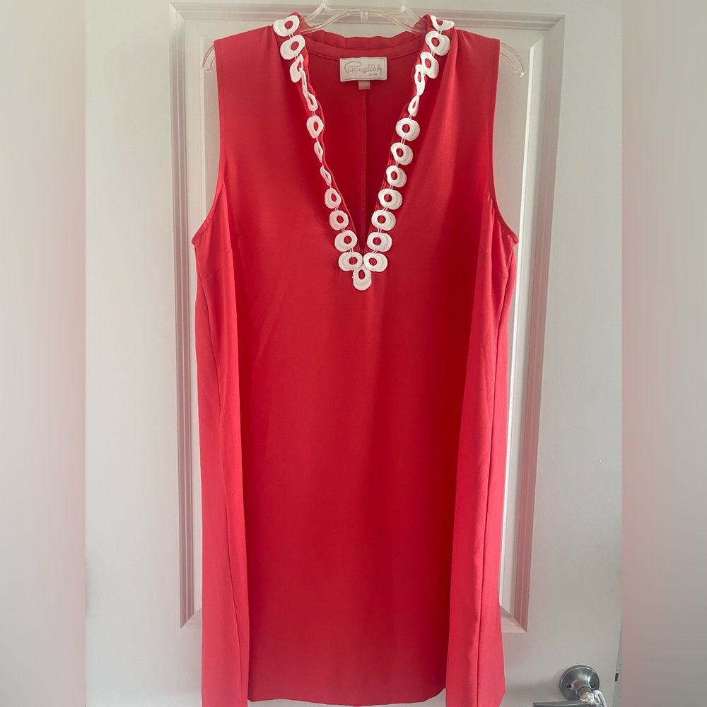 Like new coral/orange Pappagallo dress size 16 perfect condition never worn